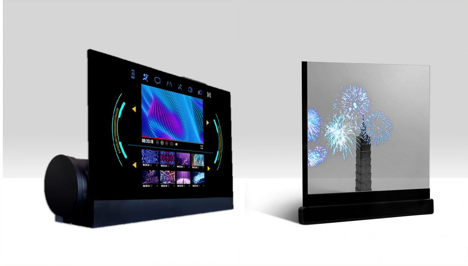 可捲式、折疊性、高透明